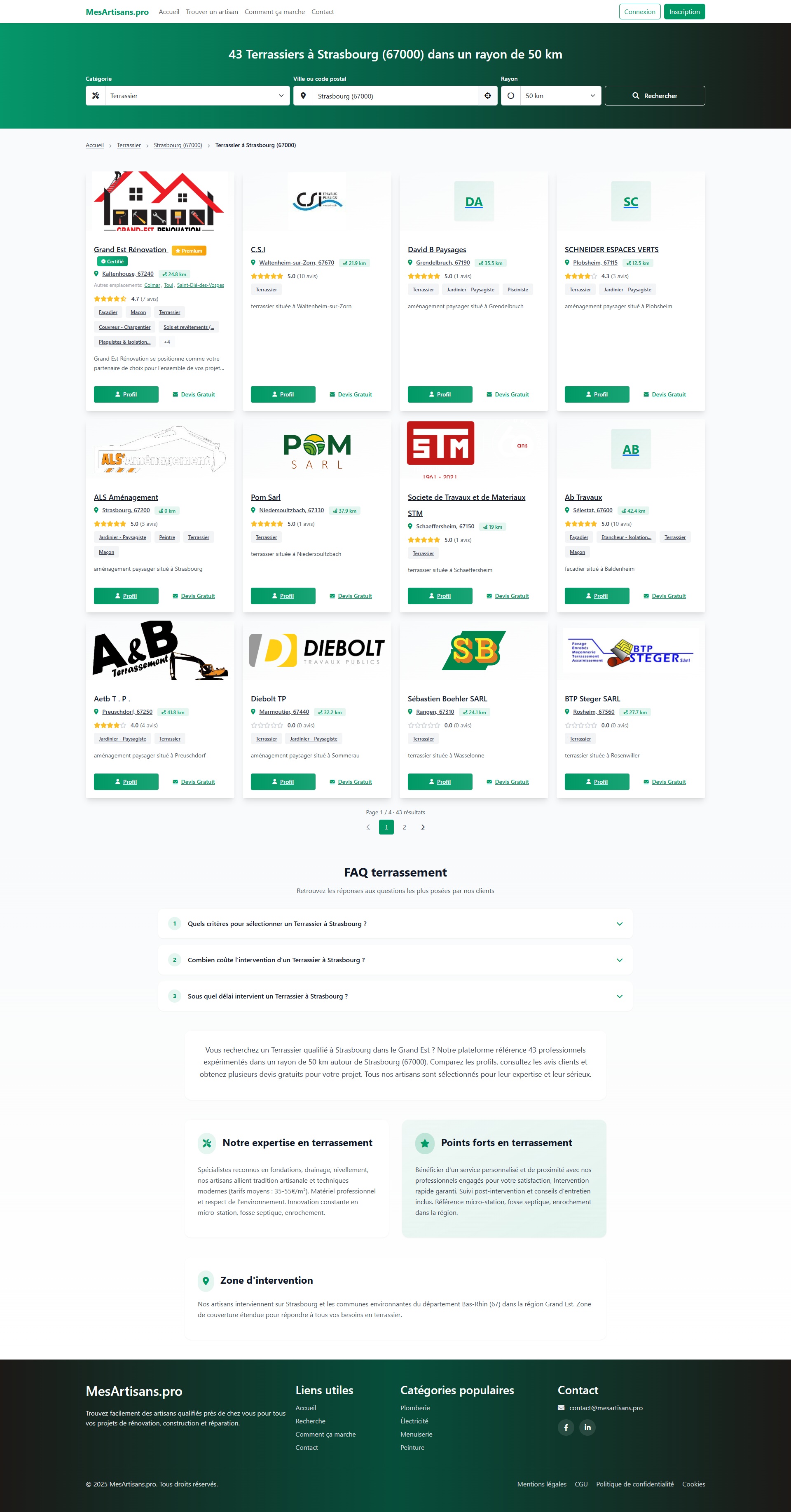 Mesartisans.org - Listing